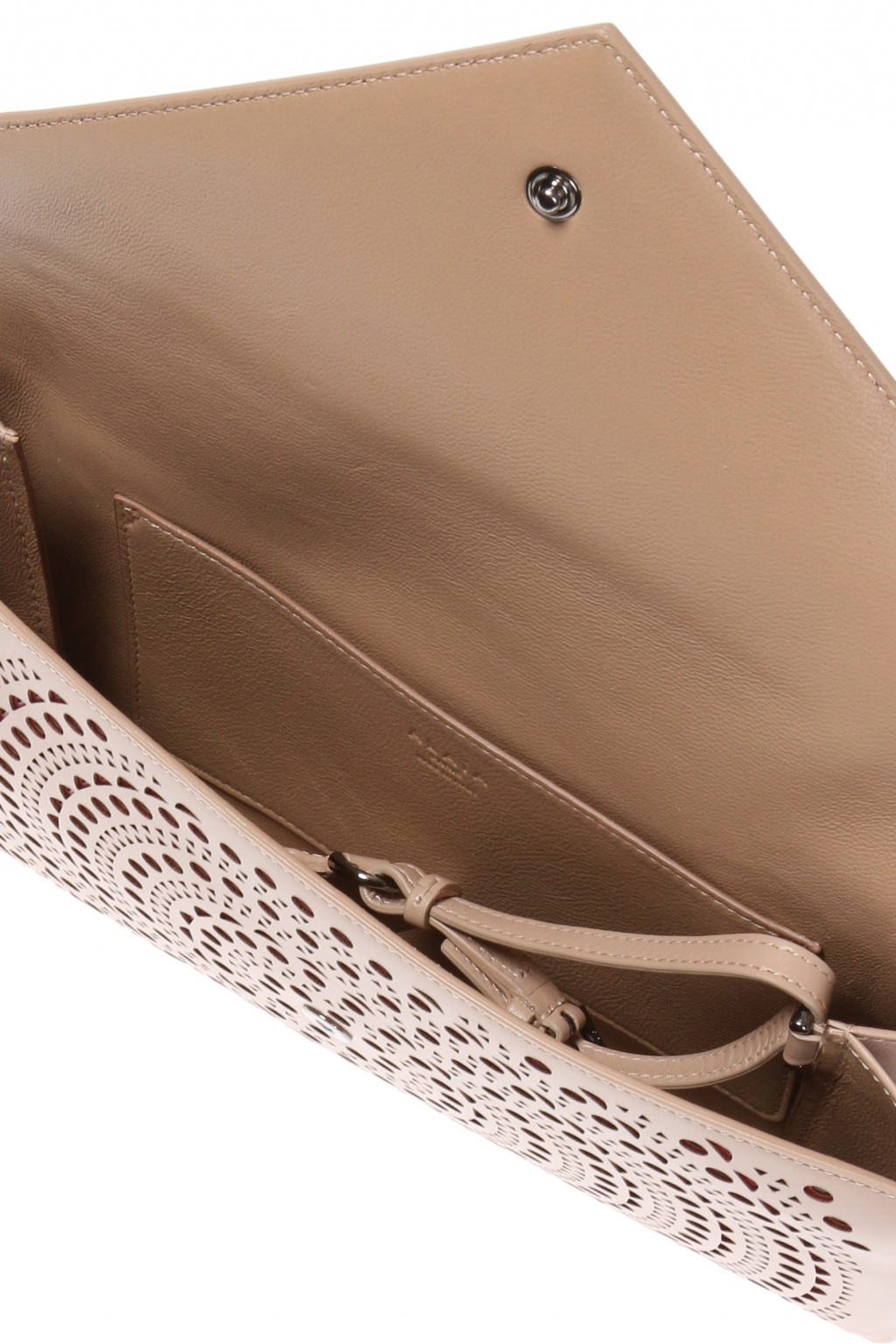 Alaia Perforated clutch